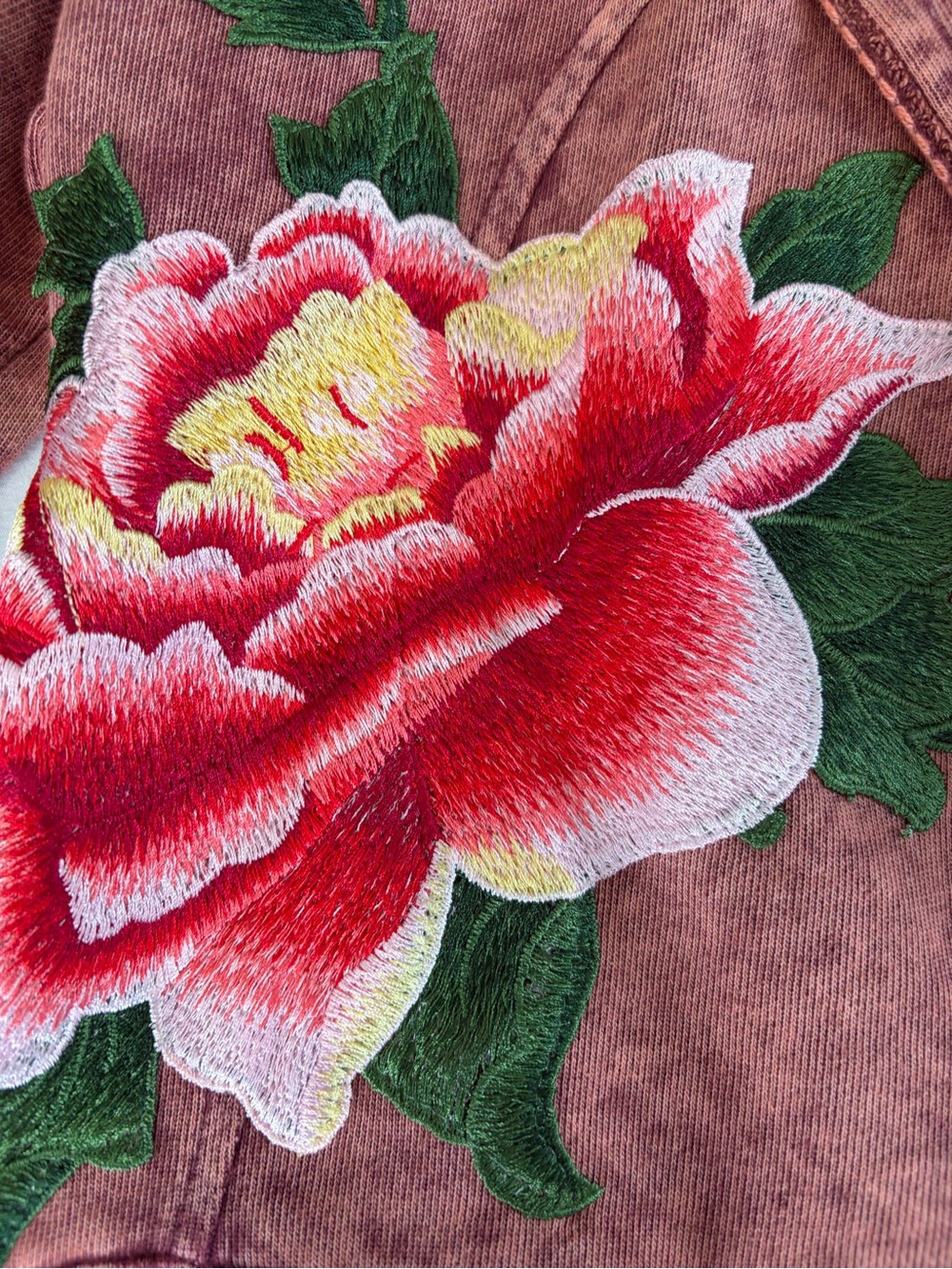 NWOT Aratta Silent Journey- Marion Mineral Wash Colonel Jacket with Embroidery - Picture 7 of 16
